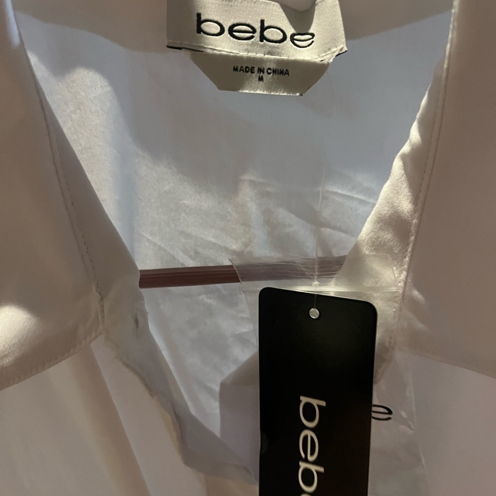Bebe Elegant White Blouse - Picture 2 of 6